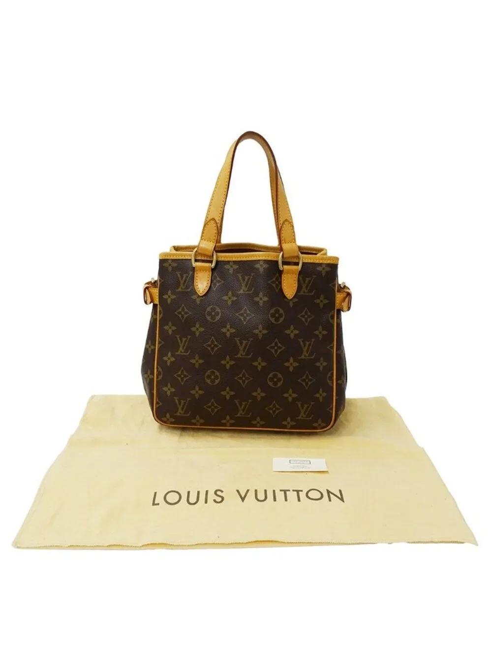 Louis Vuitton Tote Monogram Canvas Batignolles Brown Handbag Going Out Adults